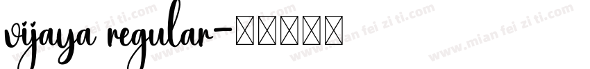 vijaya regular字体转换